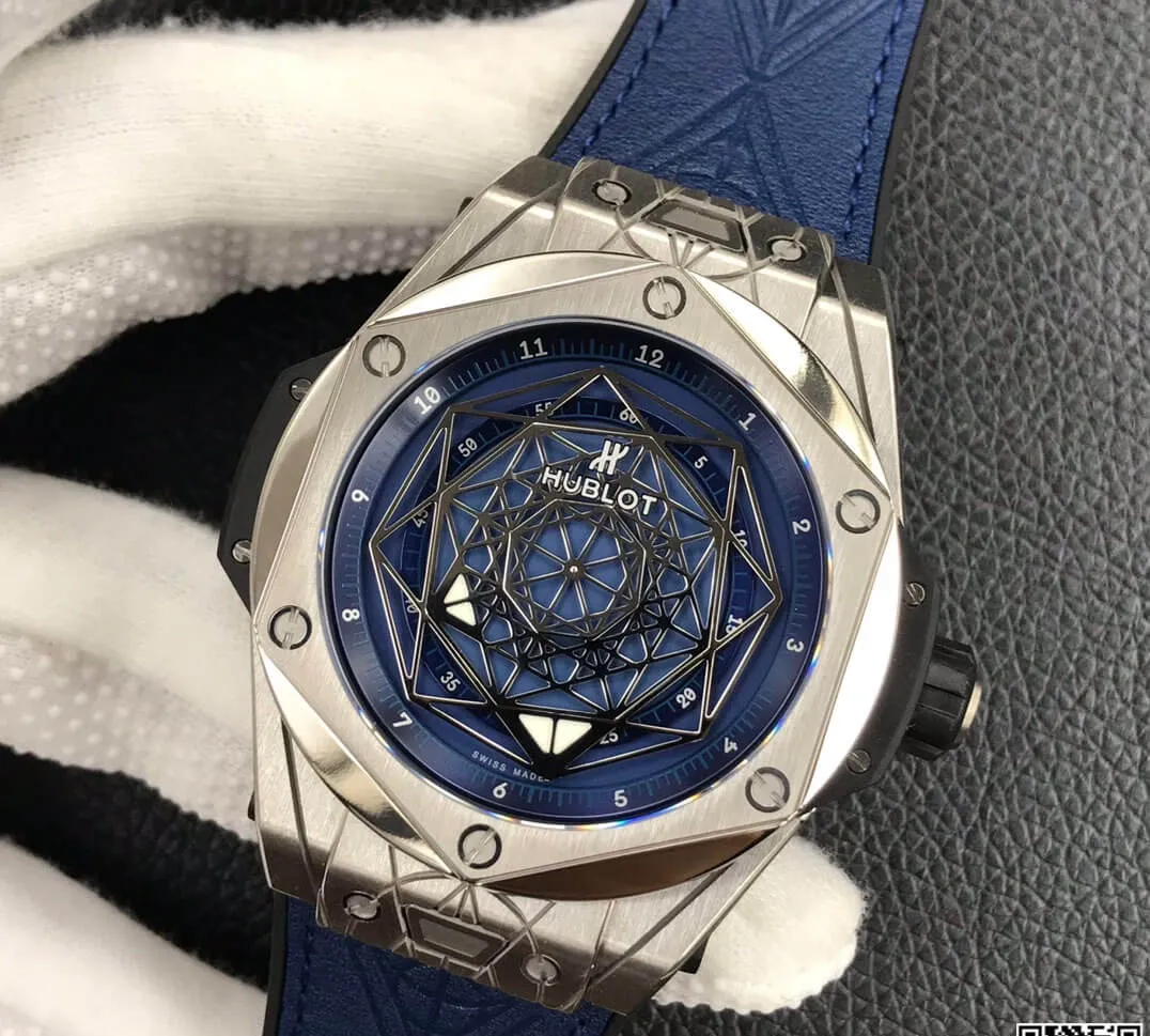 Hublot Big Bang 415.NX.7179.VR.MXM18 WWF Factory 1:1 Best Edition Replica Watch Blue Strap